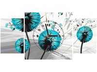 60CM 40CM ZEGAR OBRAZ DMUCHAWCE TURKUSACH DRUK PŁÓTNO RAMA