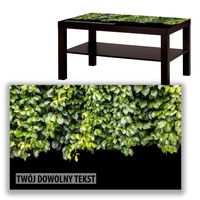 BLAT SZKLANY IKEA LACK Krzewy z Twoim napisem 90x55cm 023a