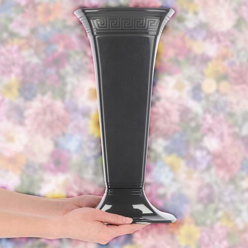 FLAKON WAZON NAGROBNY GRÓB NA CMENTARZ PLASTIKOWY NA KWIATY 39cm na Arena.pl