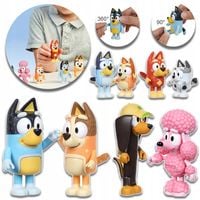 ZESTAW FIGUREK BLUEY BINGO 8 SZT RODZINKA I PRZYJACIELE BLUEY BINGO PREZENT