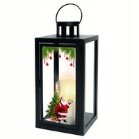 LATARENKA ŚWIĄTECZNA DEKORACYJNA NA ŚWIĘTA LAMPION OGRODOWA LATARNIA
