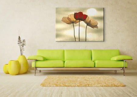 Icelandic Poppies - Obraz na płótnie 120x90 cm na Arena.pl