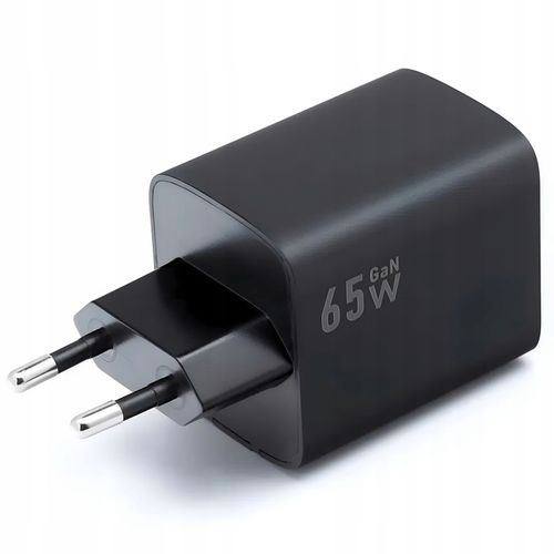ŁADOWARKA SIECIOWA SZYBKA 65W GaN USB 2x USB-C PD QC 4.0 MOCNA UNIWERSALNA na Arena.pl