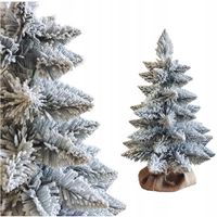 Choinka sztuczna SOSNA OŚNIEŻONA PREMIUM 60 cm SZTUCZNY ŚNIEG STOJAK Z JUTĄ