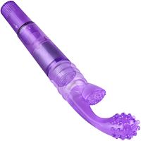 WIBRATOR i MASAŻER MOCNO POBUDZAJĄCY PUNKT G 2in1 FIOLETOWY