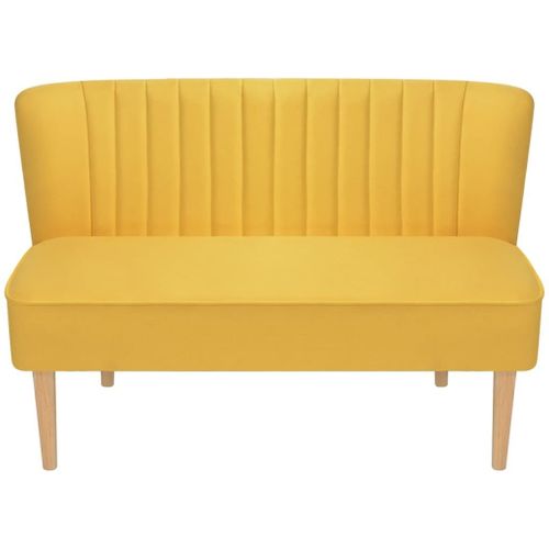 Sofa 117x55x77cm żółty materiał VidaXL na Arena.pl