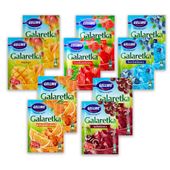 Gellwe Galaretka Mix 5 smaków 72g x 10 sztuk
