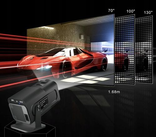Projektor przenośny HY320 WERSJA DUŻA FULL HD WiFi ANDROID 11 + SMART TV na Arena.pl