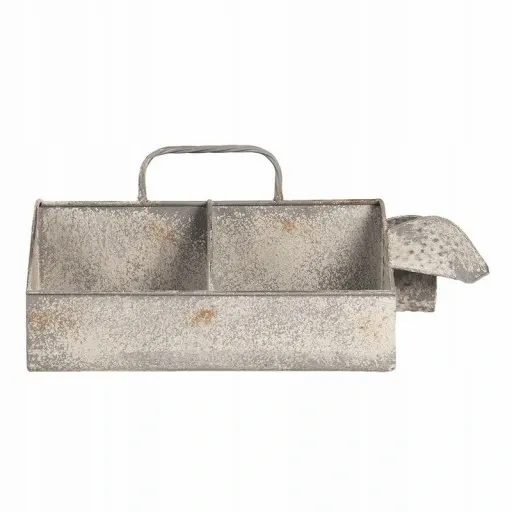 POJEMNIK METALOWY Z PRZEGRODAMI Garden Clayre Eef zdjęcie 3