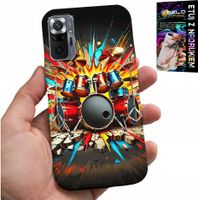 ETUI DO XIAOMI NOTE 10 PRO - ROCK PERKUSJA BĘBNY ROCK & ROLL + FOLIA