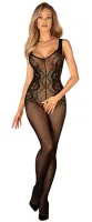 obsessive g335 bodystocking siateczkowy czarny s-l bez części dolnej