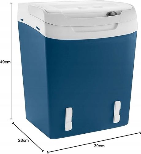 LODÓWKA ELEKTRYCZNA MOBICOOL MS30 29L 12/230V NIEBIESKA Z PASAMI na Arena.pl