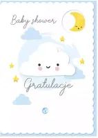 Karnet B6 Dk-835 Baby Shower (Niebieski)