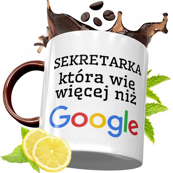 Kubek Bordowy Dla Sekretarki Na Urodziny Prezent Z Nadrukiem Ze Zdjęciem zdjęcie 1