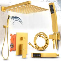 Zestaw prysznicowy podtynkowy Heckermann MS-25602 Złoty