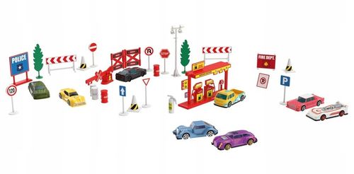 Zestaw drogowy Z SAMOCHODAMI AUTA PLAYTIVE na Arena.pl