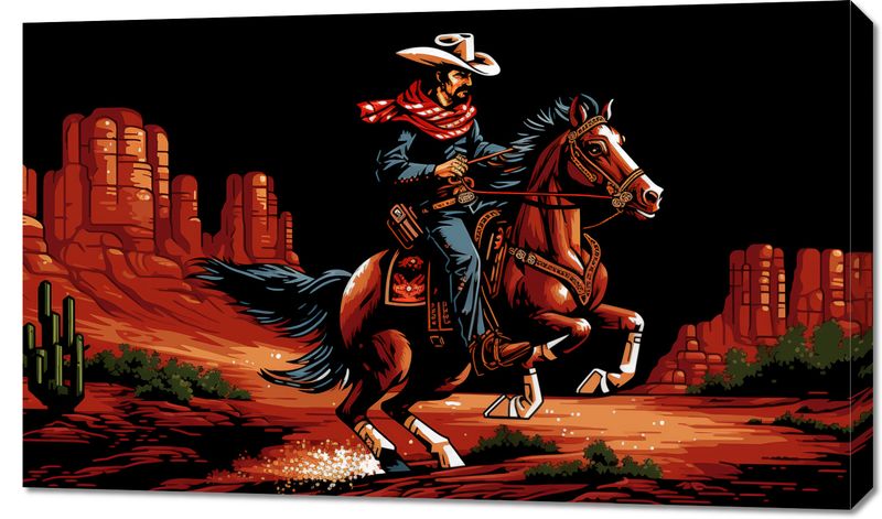 Obraz 100x60cm Galop przez Prerię zdjęcie 1