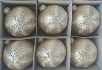 Bombki choinkowe szklane wanilia mat GWIAZDKA 8cm gwiazda ecru szampan