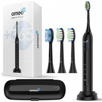Szczoteczka Soniczna Elektryczna Do Zębów OMEO +365 Classic Czarna Zestaw