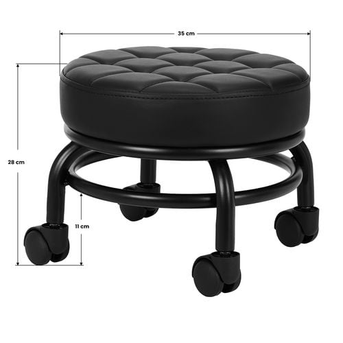 Taboret kosmetyczny do pedicure H13 czarny na Arena.pl