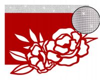 Podkładka serwetka dekor RÓŻA cyrkonie glamur