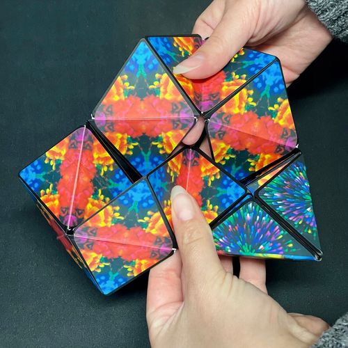 KOSTKA MAGNETYCZNA 3D FIDGET MAGIC CUBE ANTYSTRESOWA ZABAWKA 72 KSZTAŁTY na Arena.pl
