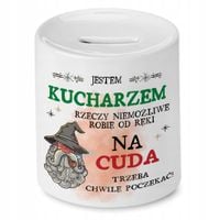 Skarbonka Dla Kucharza Idealny Imieniny Prezent Z Nadrukiem Ze Zdjęciem