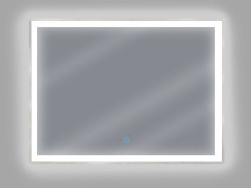 Lustro Ścienne Led 60 X 80 Cm Srebrne Argens na Arena.pl