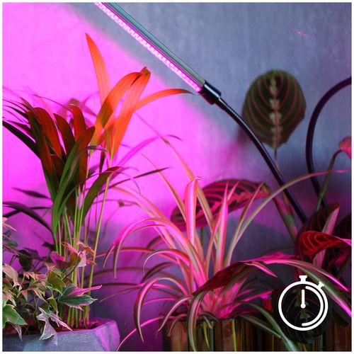 Lampa LED do Roślin 4 Głowice Do Wzrostu Uprawy Klips TIMER + zasilacz na Arena.pl