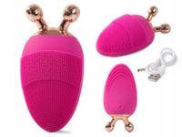 SZCZOTECZKA SONICZNA DO CZYSZCZENIA TWARZY 2W1 ROLLER KULKOWY 3D WYGŁADZA