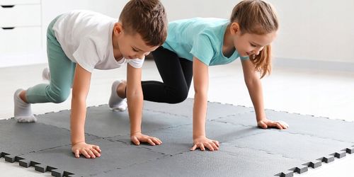 MATA PUZZLE POD SPRZĘT DO ĆWICZEŃ 12 SZT 4,32m2 OCHRONNA PODŁOGA NA SIŁOWNI na Arena.pl