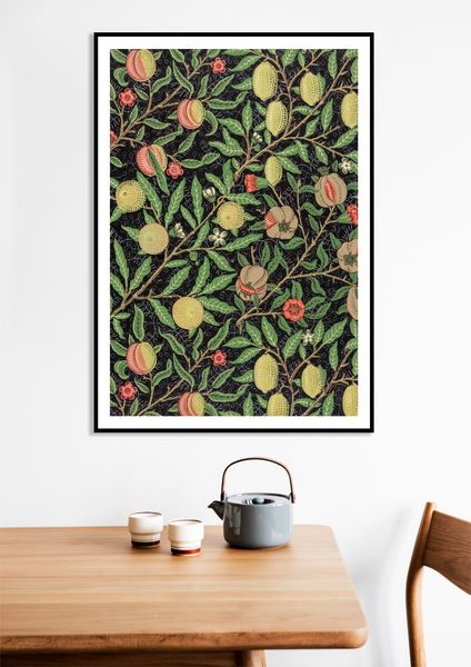 Plakat 40x60cm Fruit Pattern, William Morris Vintage do Salonu zdjęcie 9