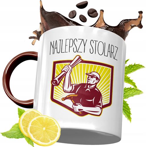 Kubek Bordowy Dla Stolarza Na Urodziny Prezent Z Nadrukiem Ze Zdjęciem na Arena.pl