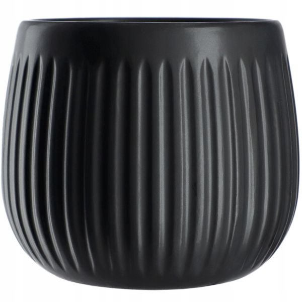 KADAX Doniczka Ceramiczna Osłonka 12cm Czarna zdjęcie 6