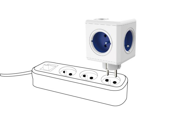Listwa kostka zasilacz allocacoc PowerCube 4 gniazda 2xUSB zdjęcie 8