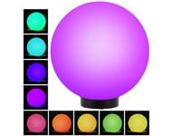 Lampa solarna KULA Ogrodowa LED RGB duża MLECZNA wbijana KULE kolorowe 25cm
