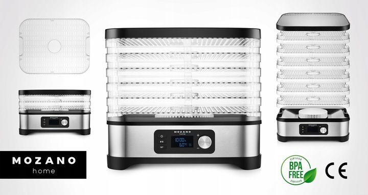 SUSZARKA DO GRZYBÓW OWOCÓW WARZYW ZIÓŁ SPOŻYWCZA AUTOMATYCZNA DUŻA 14,4L zdjęcie 3