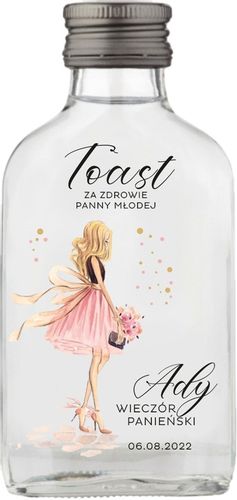 Butelka upominek na wieczór kawalerski BUTELKI Setki z nadrukiem UV napisem na Arena.pl