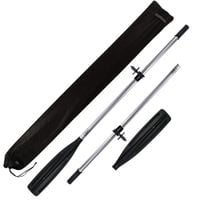Aluminiowe Wiosło Szalupowe Rozkładane do łodzi John Paddle + manszeta + Dulki + pokrowiec (komplet - 2 sztuki) 200 cm