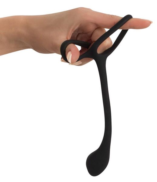 Black Velvets Cock + Ball Ring zdjęcie 6