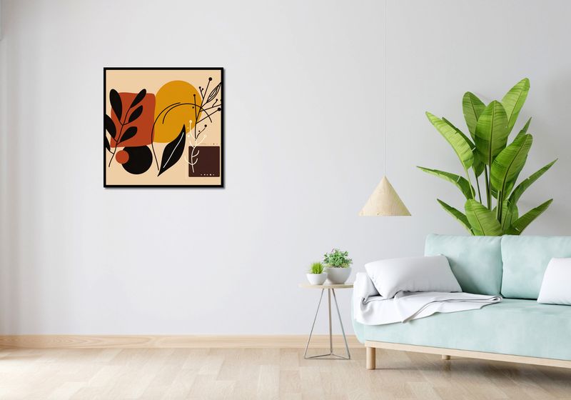 Plakat 70x70cm Ciepłe Kontury zdjęcie 4