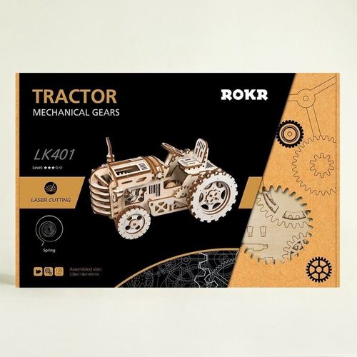 ROBOTIME Drewniany Model Puzzle 3D Traktor na Arena.pl