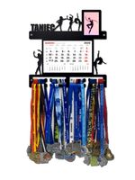 Wieszak na medale TANIEC z kalendarzem i ramką na zdjęcie twoje imię 391.1