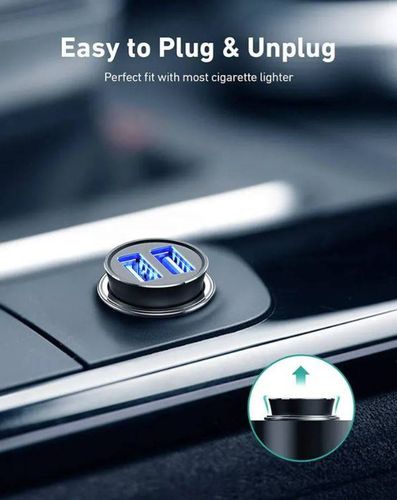 Ładowarka samochodowa Aukey CC-Q1 24W 2xUSB-A na Arena.pl