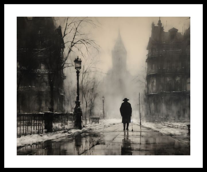 Plakat 50x40cm Mgła nad Londynem zdjęcie 3