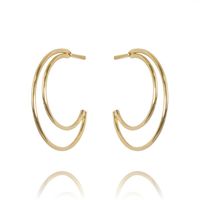 kolczyki ze stali szlachetnej pozłacanej kst2842