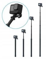 selfie stick 3m telesin do kamer sportowych (is-mn) carbon monopod
