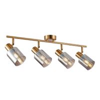Wielopunktowa lampa sufitowa Santia SPL-65342-4-BRO-SG Italux mosiądz szary
