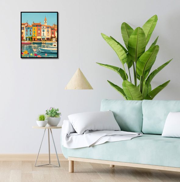 Plakat 40x50cm Wielobarwne Nadbrzeże zdjęcie 4