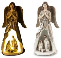 Figurka Anioł Szopka Bożonarodzeniowa LED 24,5 cm podświetlana Aniołek
